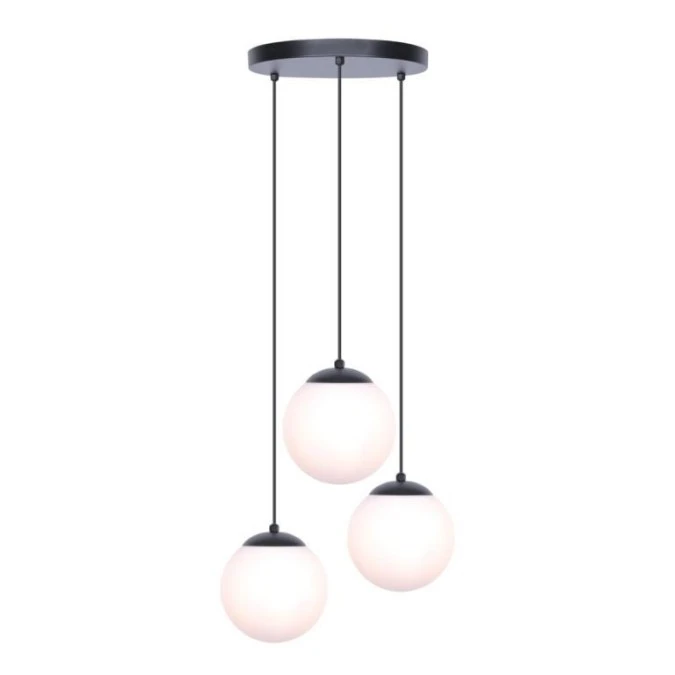 Lampa wisząca CAMINA, szklane białe kule klosze na E27, do salonu K‑4746 Kaja Lighting