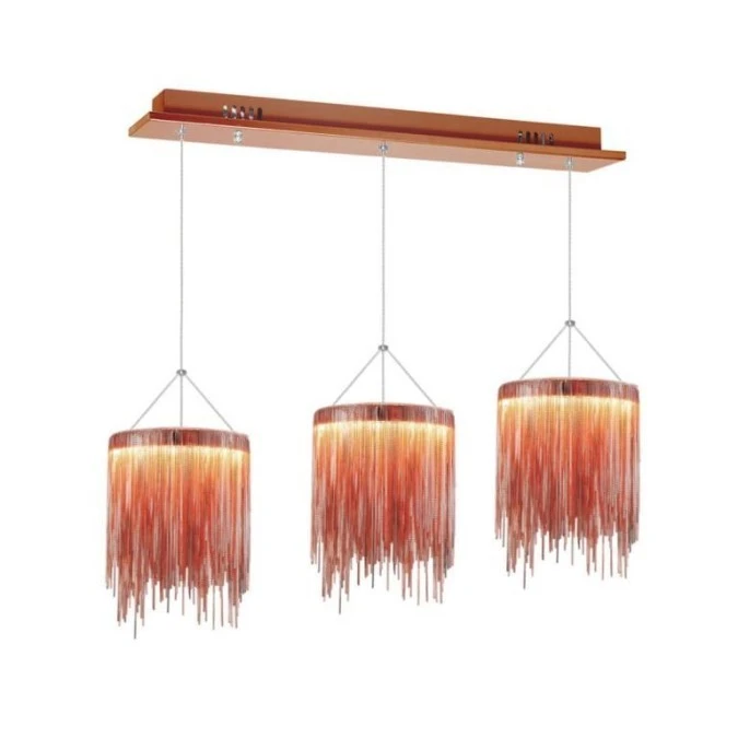LAMPA WISZĄCA CASCATA COPPER 54W LED ML3799 Milagro