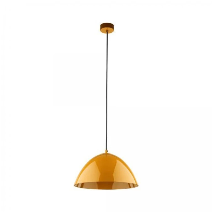 Lampa wisząca FARO w kolorze ochra z kloszem w kształcie kopuły Ø34 10263 TK Lighting