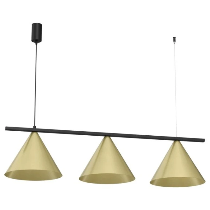 Lampa wisząca CAPITAL CZARNY‑ZŁOTY 3XGX53 MLP0937 Milagro