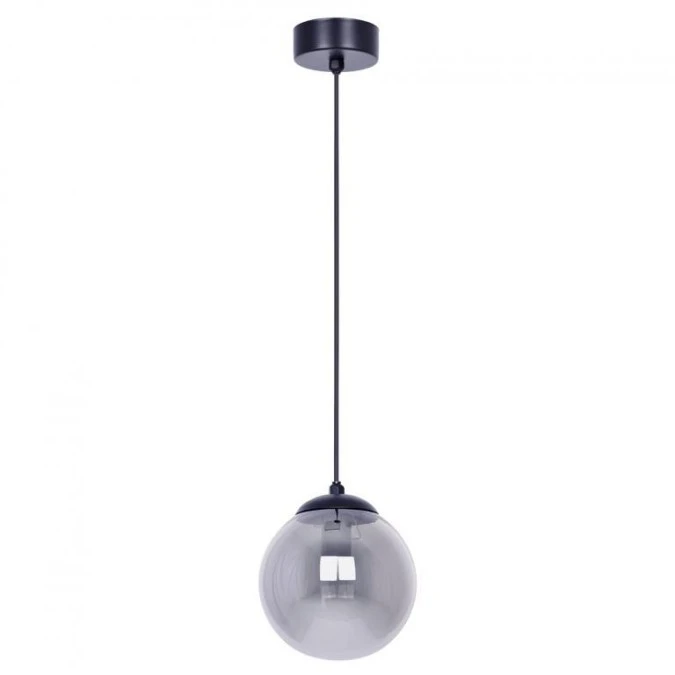 Lampa wisząca GAMMA, szklany grafitowy pojedynczy klosz Ø14 cm na E14 K‑5165 Kaja Lighting