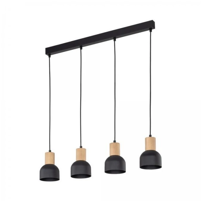 Lampa wisząca CAIRO kolor Czarny / jasne drewno 4896 TK Lighting