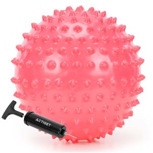 Piłeczka z kolcami 20 cm Actiget do masażu rehabilitacji z pompką 944406 Piłeczka z kolcami 20 cm Actiget do masażu rehabilitacji z pompką 944406