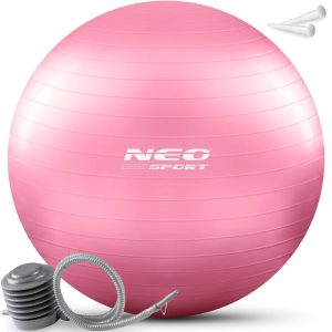 Piłka do ćwiczeń fitness Neo-Sport NS-950 55cm różowa 178100 Piłka do ćwiczeń fitness Neo-Sport NS-950 55cm różowa 178100