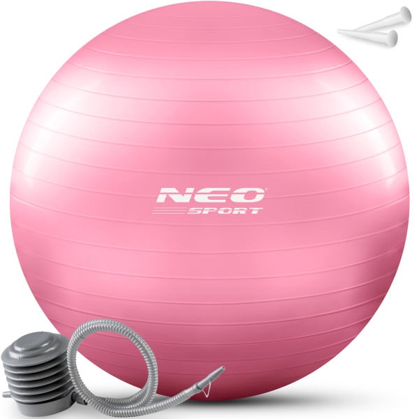 Piłka do ćwiczeń fitness Neo-Sport NS-950 55cm różowa 178100