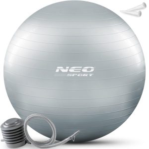 Piłka do ćwiczeń fitness Neo-Sport NS-951 65cm srebrna 178099 Piłka do ćwiczeń fitness Neo-Sport NS-951 65cm srebrna 178099