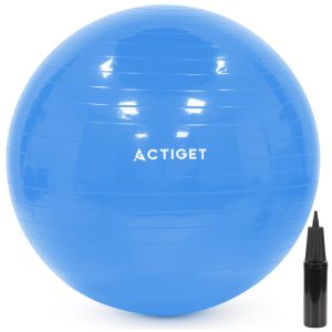 Piłka fitness 55cm Actiget do ćwiczeń pilates i jogi z pompką, gimnastyczna 944417