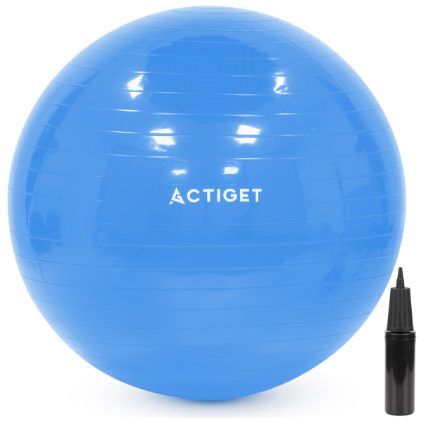 Piłka fitness 55cm Actiget do ćwiczeń pilates i jogi z pompką, gimnastyczna 944417