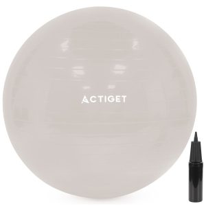 Piłka fitness 65cm Actiget do ćwiczeń pilates i jogi z pompką, gimnastyczna 944413
