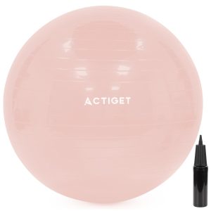 Piłka fitness 65cm Actiget do ćwiczeń pilates i jogi z pompką, gimnastyczna 944416