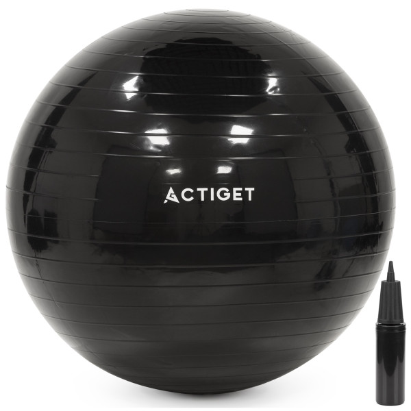 Piłka fitness 75cm Actiget do ćwiczeń pilates i jogi z pompką, gimnastyczna 944410