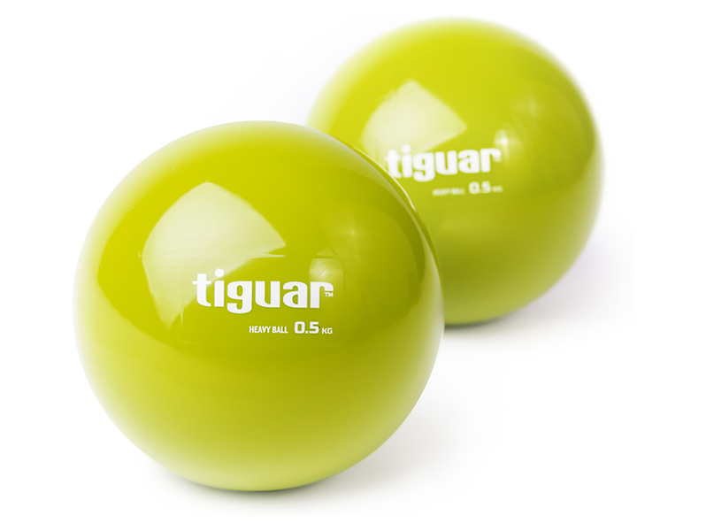 Piłka heavyball 0,5 kg oliwka Tiguar 98471