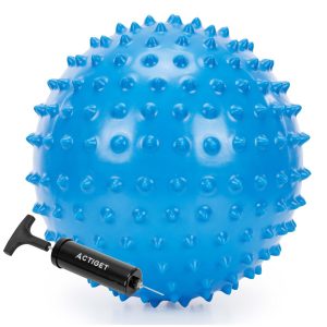 Piłka z kolcami 20 cm z pompką Actiget rehabilitacyjna do masażu 944412 Piłka z kolcami 20 cm z pompką Actiget rehabilitacyjna do masażu 944412