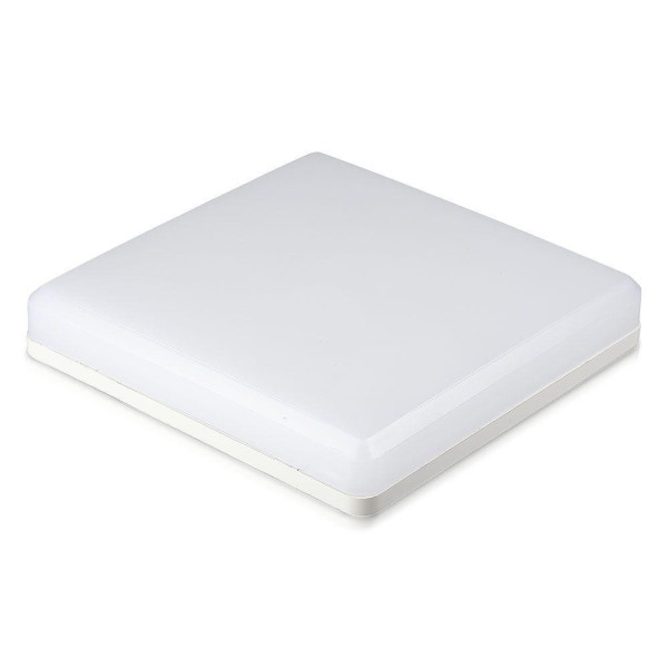 Plafon 8066 kwadratowy biały LED 1x25W 30cm 2500lm IP44 V-TAC 873978