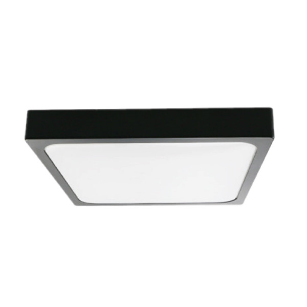 Plafon 8630 kwadratowy czarno-biały LED 1x30W 42cm 3000lm IP44 V-TAC 817961