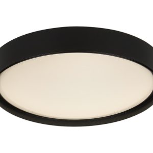 Plafon Achilles z pilotem okrągły czarny LED 1x40W 50cm 3200lm IP20 Rabalux 872578 Plafon Achilles z pilotem okrągły czarny LED 1x40W 50cm 3200lm IP20 Rabalux 872578