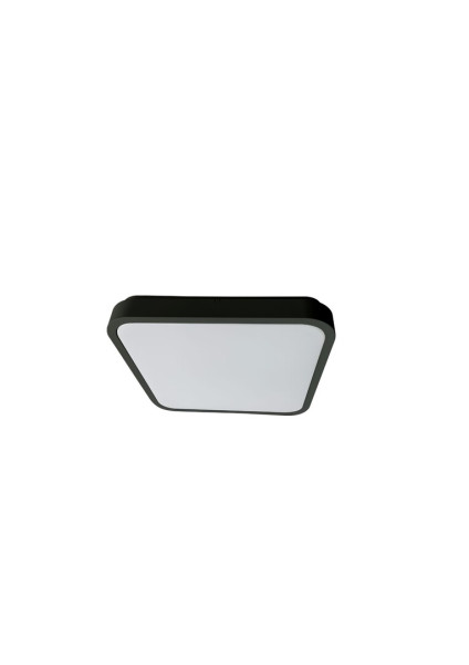 Plafon ALENZO z pilotem kwadratowy czarny LED 1x36W 42cm IP44 Rabalux 1017673