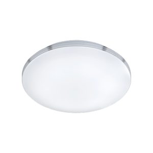 Plafon APART okrągły srebrno-biały LED 1x24W 41cm 2100lm IP44 Trio 879572 Plafon APART okrągły srebrno-biały LED 1x24W 41cm 2100lm IP44 Trio 879572