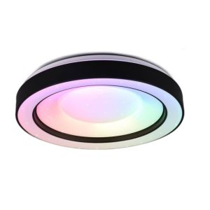 Plafon ARCO okrągły czarny LED 1x22W 49cm 2500lm IP20 Odcienie bieli RL 872381 Plafon ARCO okrągły czarny LED 1x22W 49cm 2500lm IP20 Odcienie bieli RL 872381
