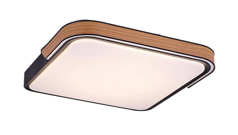 Plafon Arild z pilotem kwadratowy czarny LED 1x48W 50cm 1850lm IP20 Rabalux 872449