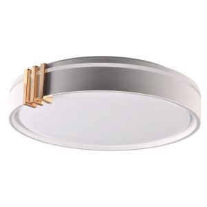 Plafon ARLETTA z pilotem okrągły szary LED 1x48W 38cm 5200lm IP44 Polux 872586 Plafon ARLETTA z pilotem okrągły szary LED 1x48W 38cm 5200lm IP44 Polux 872586
