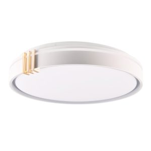 Plafon ARLETTA z pilotem okrągły szary LED 1x72W 48cm 8000lm IP44 Polux 872589 Plafon ARLETTA z pilotem okrągły szary LED 1x72W 48cm 8000lm IP44 Polux 872589