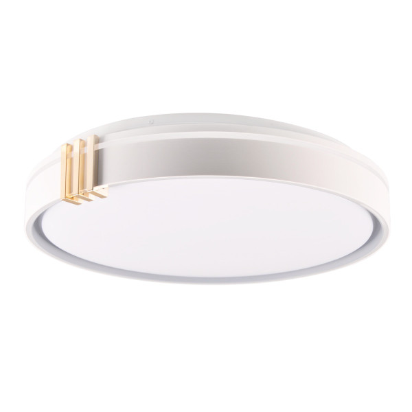 Plafon ARLETTA z pilotem okrągły szary LED 1x72W 48cm 8000lm IP44 Polux 872589