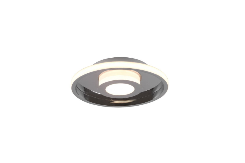 Plafon ASCARI okrągły chromowany biały LED 1x28W 30cm 3200lm IP44 Trio 878598