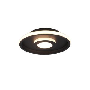 Plafon ASCARI okrągły czarno-biały LED 1x28W 30cm 3200lm IP44 Trio 878435 Plafon ASCARI okrągły czarno-biały LED 1x28W 30cm 3200lm IP44 Trio 878435