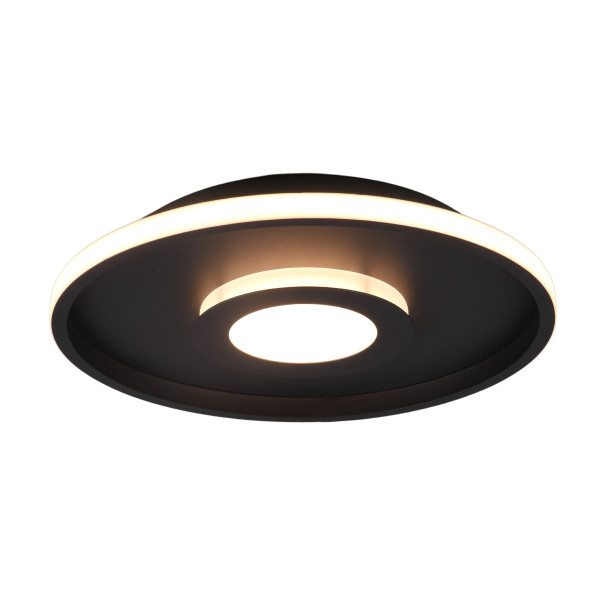 Plafon ASCARI okrągły czarno-biały LED 1x35W 40cm 4100lm IP44 Trio 878636