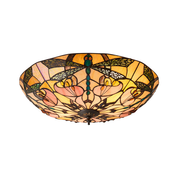 Plafon ASHTON ważki brązowy 2xE27x20W wym:15x45x45cm IP20 Tiffany 1018518