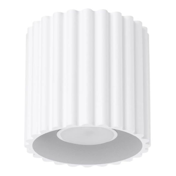 Plafon AURA 1 biały GU10 ryflowany 764948
