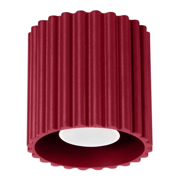 Plafon AURA 1 burgund GU10 ryflowany 764950