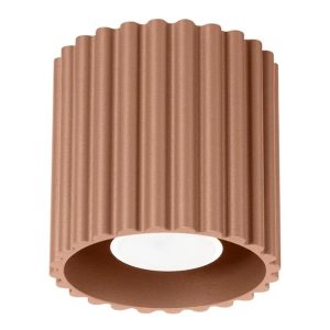 Plafon AURA 1 mocca GU10 ryflowany 764956 Plafon AURA 1 mocca GU10 ryflowany 764956
