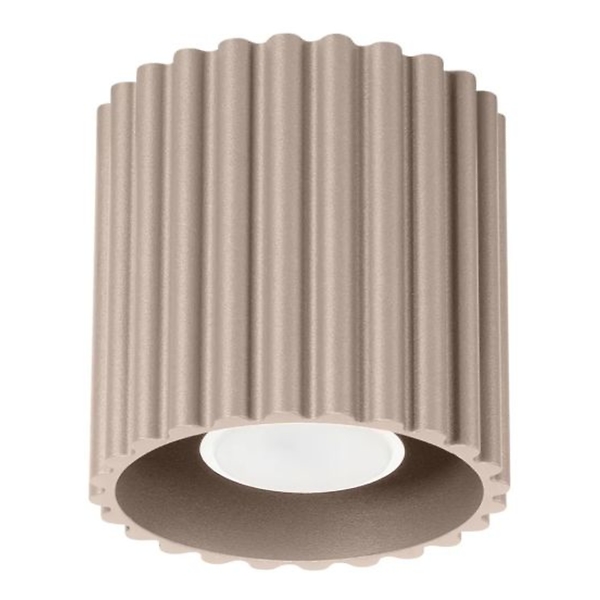 Plafon AURA 1 taupe GU10 ryflowany 764958