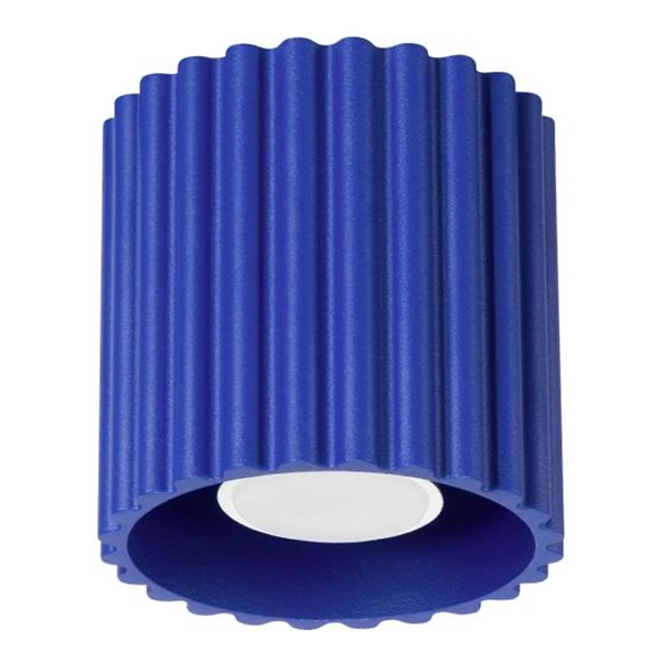 Plafon AURA 1 ultramaryna GU10 ryflowany 764922