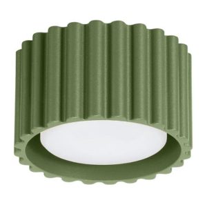 Plafon AURA 1 zielony oliwkowy GX53 ryflowany 764965