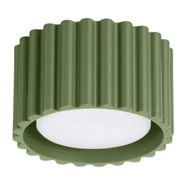 Plafon AURA 1 zielony oliwkowy GX53 ryflowany 764965