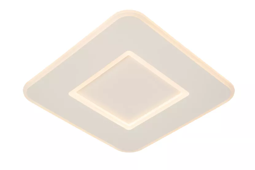 Plafon AXELLE kwadratowy biały LED 1x24W 39,4cm 1200lm IP20 Lucide 879567