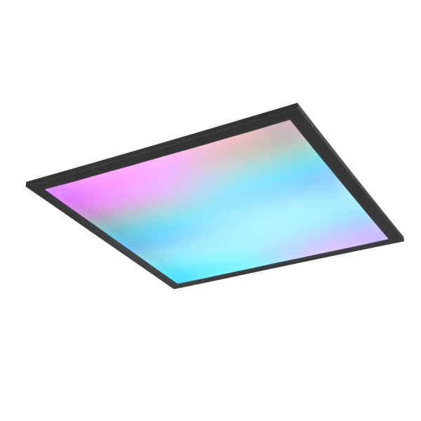 Plafon BETA z pilotem kwadratowy czarny LED 1x18W 44,5cm 2000lm IP20 RL 872347