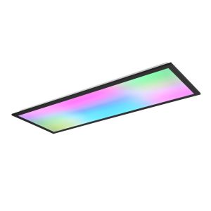 Plafon BETA z pilotem prostokątny czarny LED 1x31W 80cm 3550lm IP20 RL 872596
