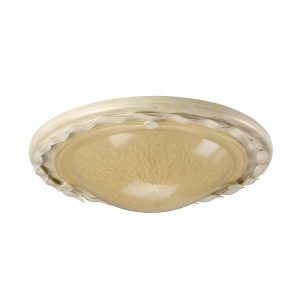 Plafon beżowy okrągły 30cm Olivia 1xE27x60W IP20 Elstead 881297