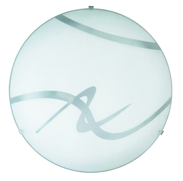 Plafon biała wzorzysta okrągły 40cm Soley 2xE27x60W IP20 Rabalux 881284