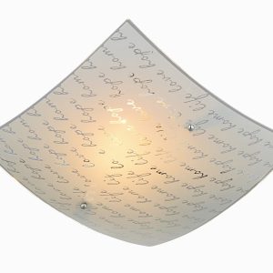 Plafon biały kwadratowy 30cm SIGNA 1xE27x40W IP20 Trio 1017629