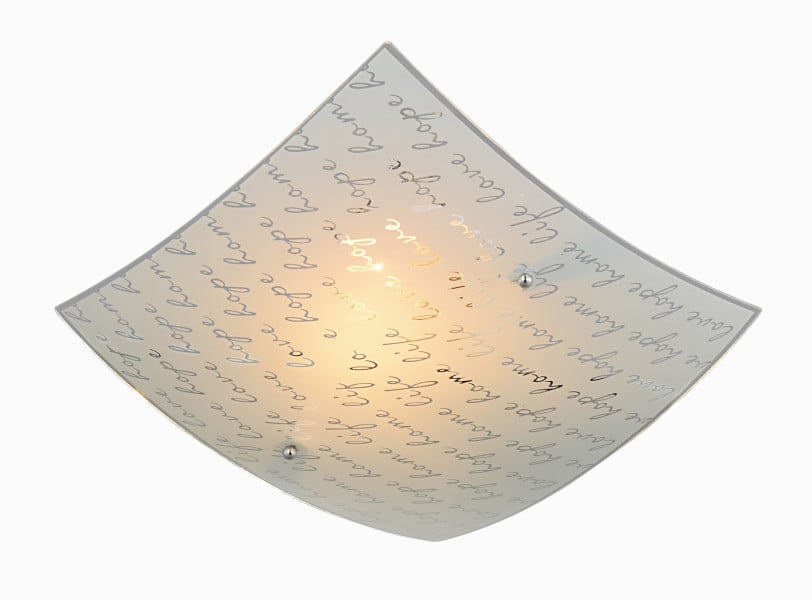 Plafon biały kwadratowy 30cm SIGNA 1xE27x40W IP20 Trio 1017629