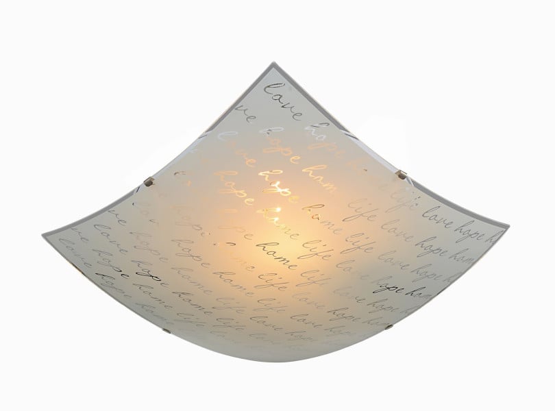 Plafon biały kwadratowy 40cm SIGNA 2xE27x40W IP20 Trio 1017570