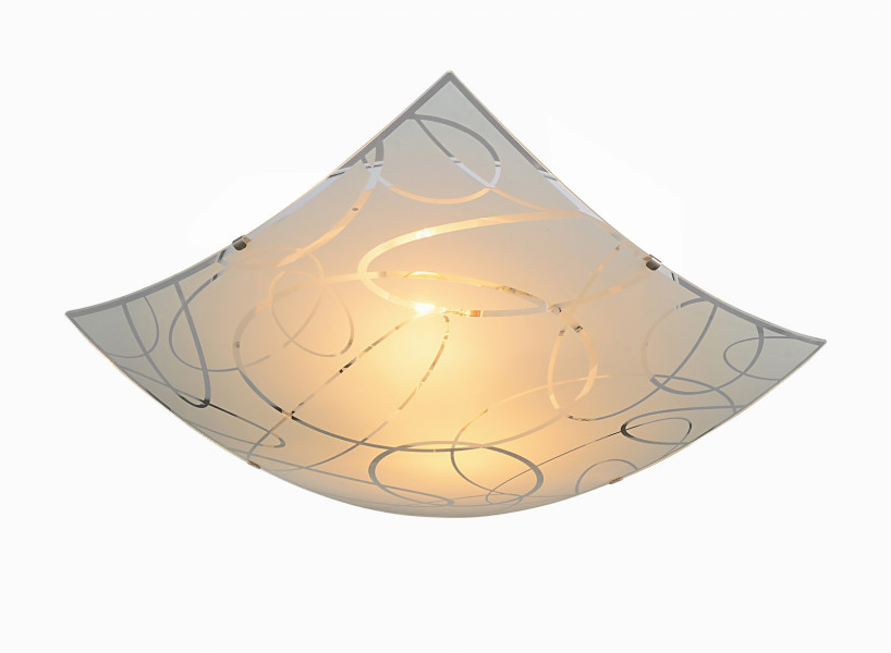 Plafon biały kwadratowy 40cm SPIRELLI 2xE27x40W IP20 Trio 1017637