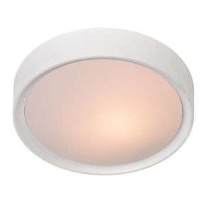 Plafon biały okrągły 25cm LEX 1xE27x40W IP20 Lucide 881128 Plafon biały okrągły 25cm LEX 1xE27x40W IP20 Lucide 881128