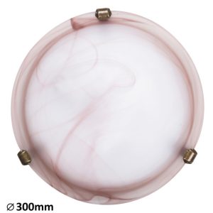 Plafon biały okrągły 30cm Alabastro 1xE27x60W IP20 Rabalux 817929 Plafon biały okrągły 30cm Alabastro 1xE27x60W IP20 Rabalux 817929