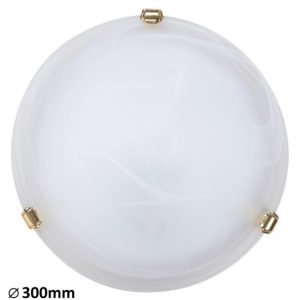 Plafon biały okrągły 30cm Alabastro 1xE27x60W IP20 Rabalux 817939 Plafon biały okrągły 30cm Alabastro 1xE27x60W IP20 Rabalux 817939